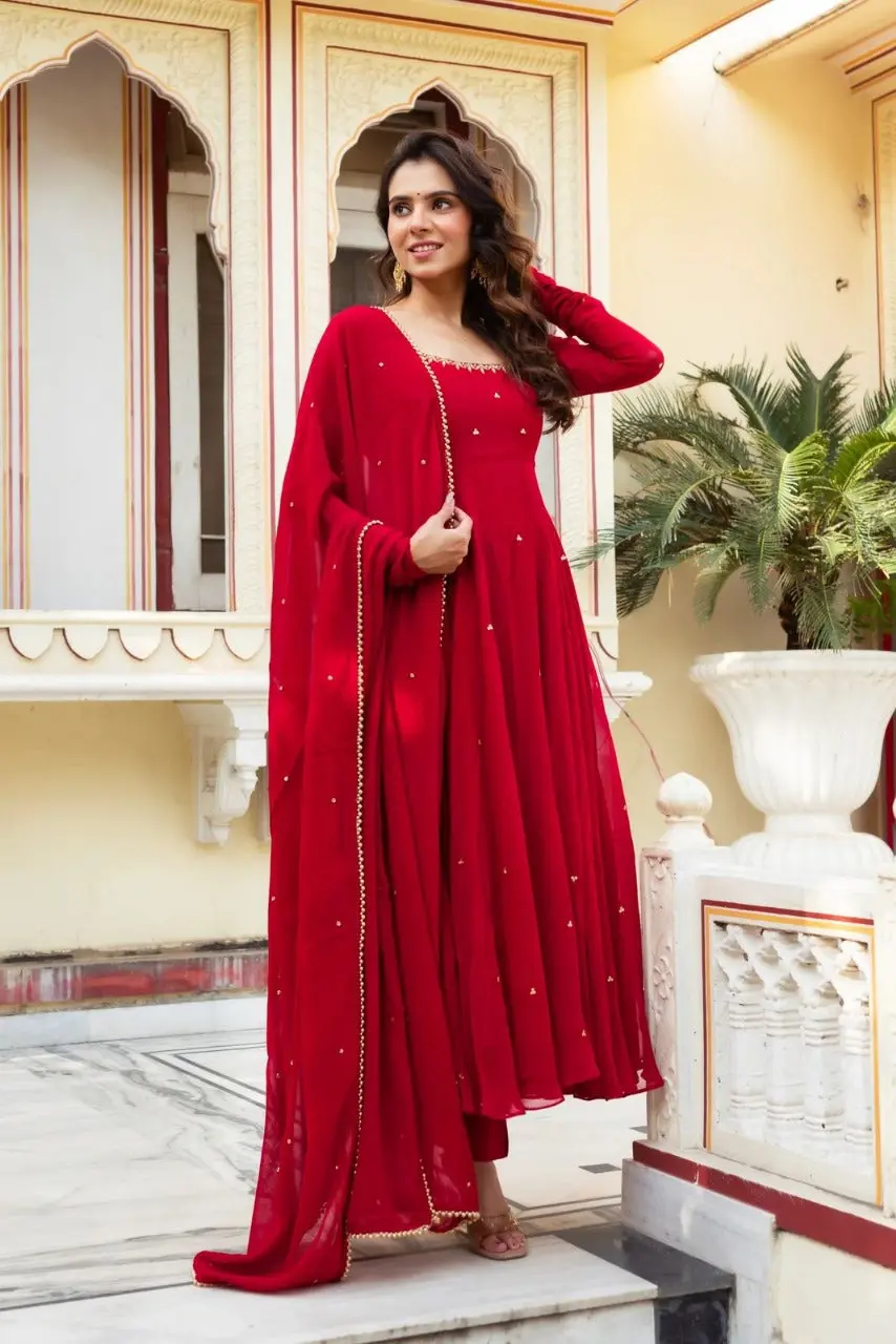 Jivika-RTC-Faux Georgette Top Bottom Set - Image 5