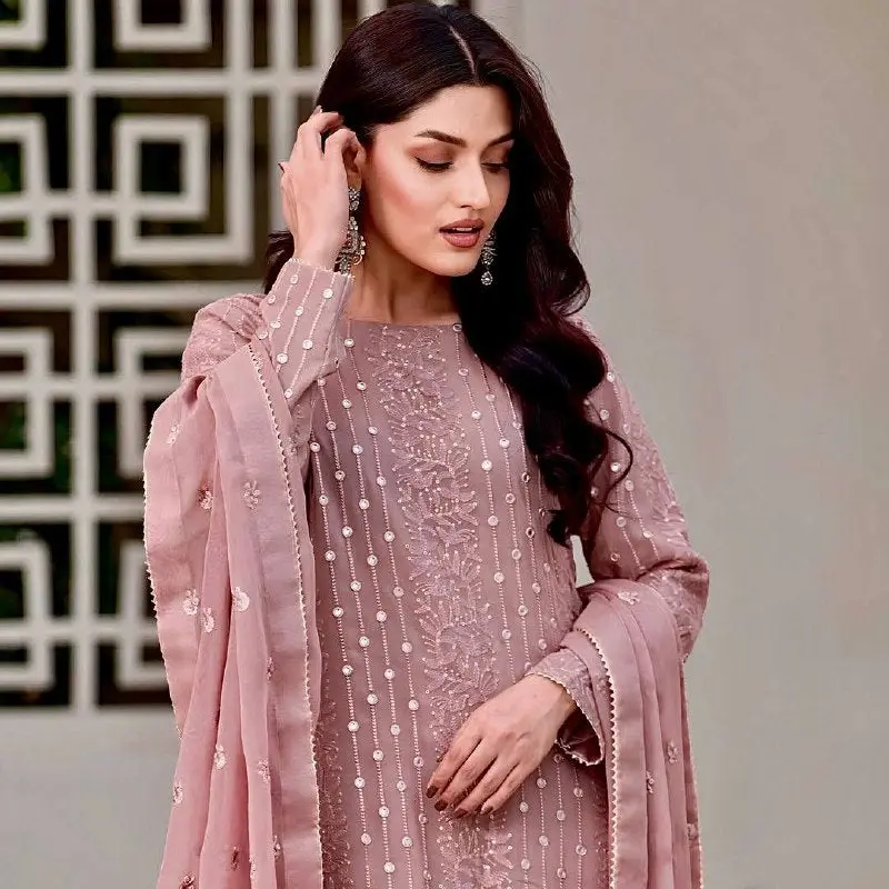 Jagruti-PD-Pestle Pink Sharara Suit - Jaipur Blossom - Image 3